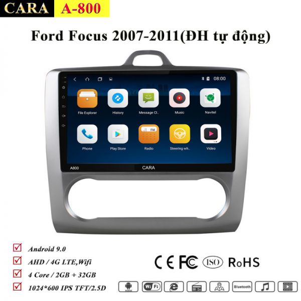 man hinh android cara a800 theo xe ford focus 2007 2011dh t dng 1