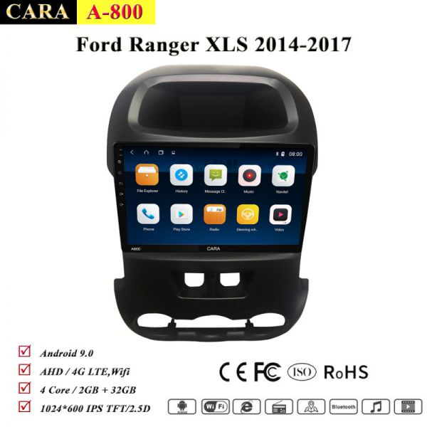 man hinh android cara a800 theo xe ford ranger xls 2014 2017 1
