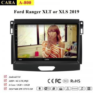 man hinh android cara a800 theo xe ford ranger xlt or xls 2019 2